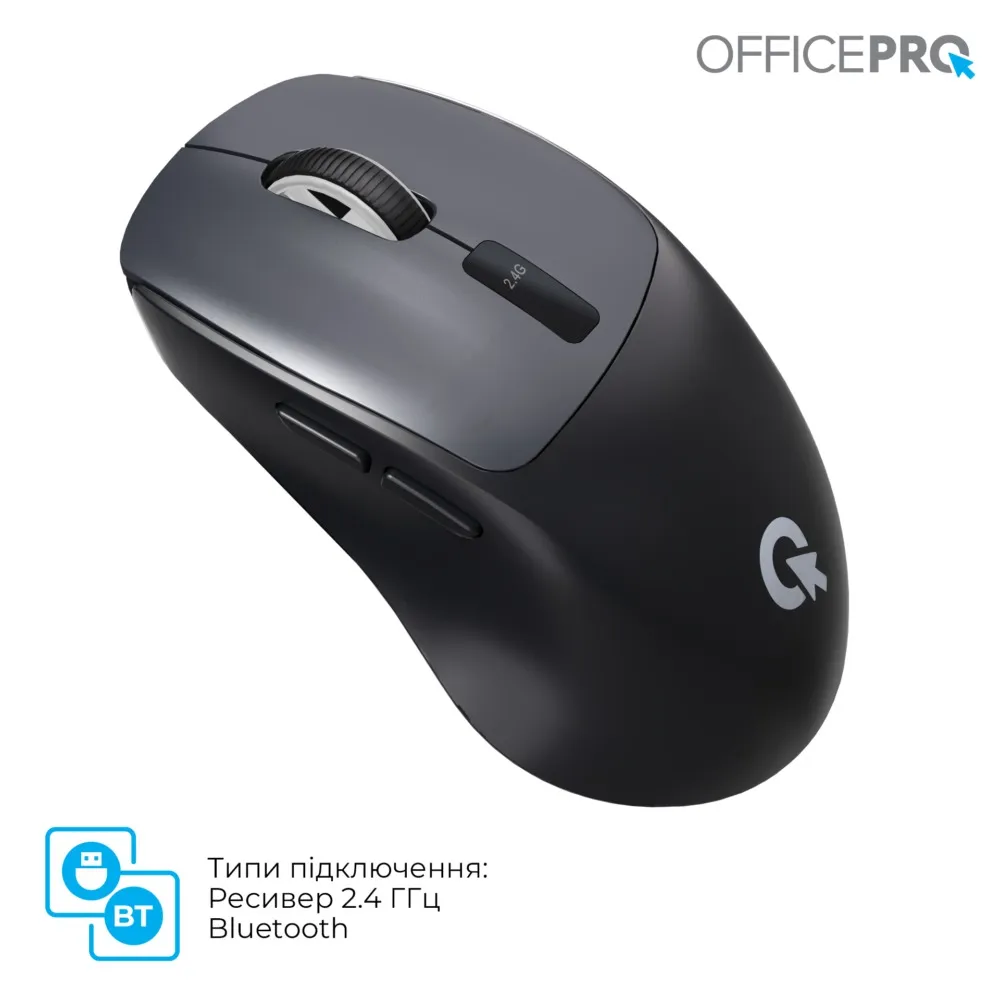 Миша бездротова OfficePro M398B Black - мініатюра 6