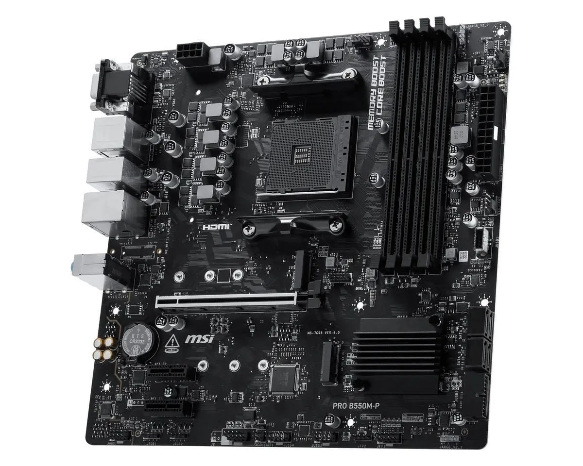 Материнська плата MSI Pro B550M-P Socket AM4 - мініатюра 2