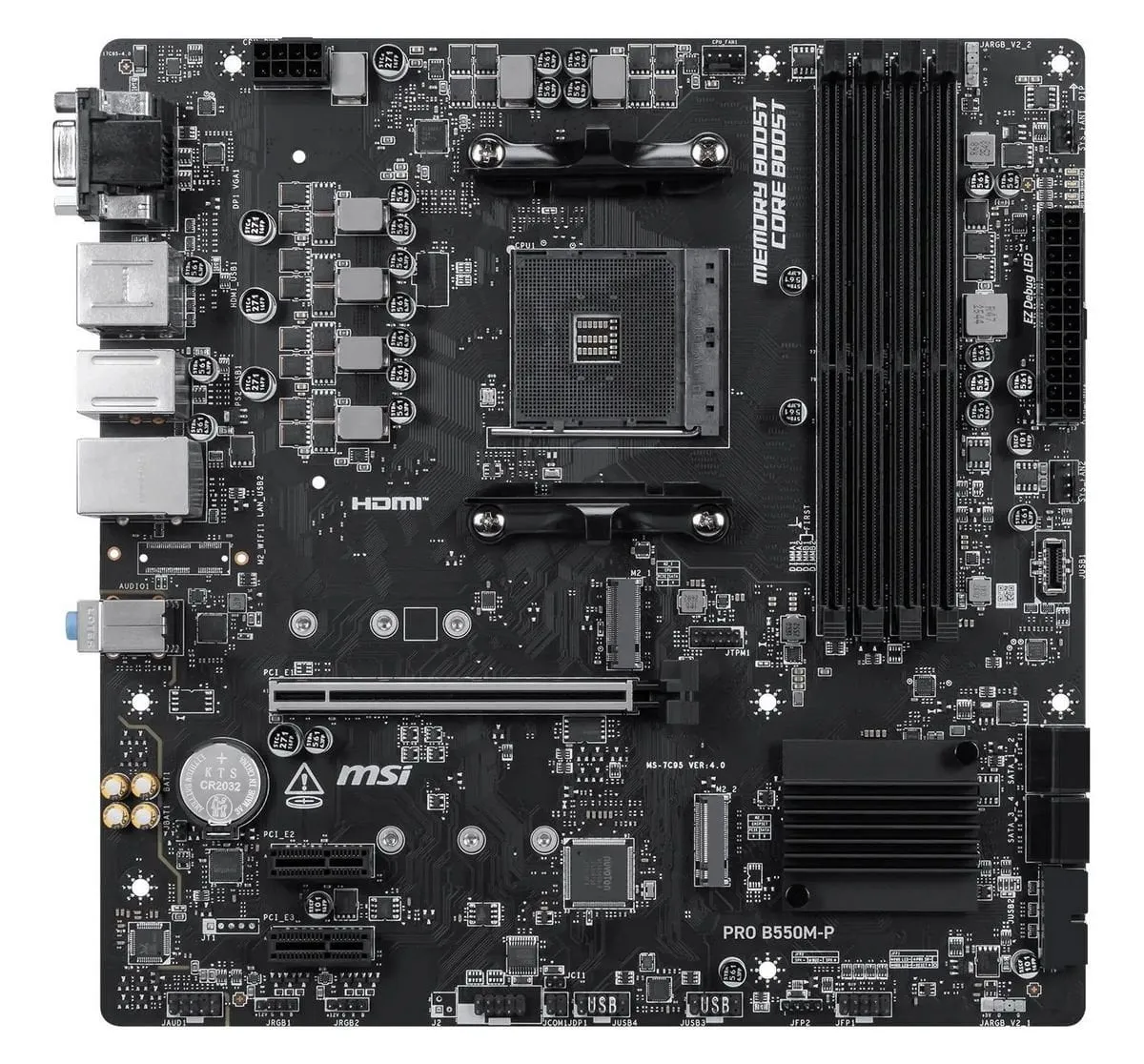 Материнська плата MSI Pro B550M-P Socket AM4 - мініатюра 4