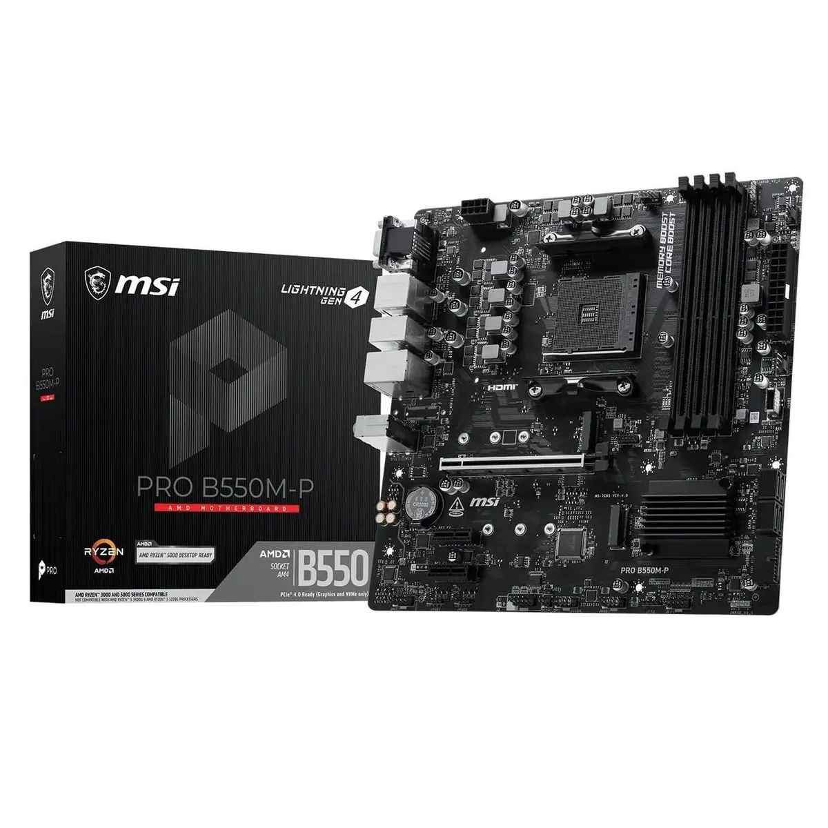 Материнська плата MSI Pro B550M-P Socket AM4 - мініатюра 5