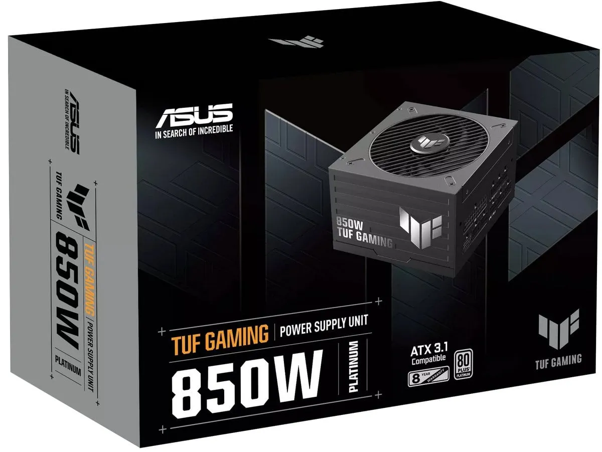 Блок живлення Asus TUF Gaming 850W Platinum (90YE0102-B0NA00) - зображення 1