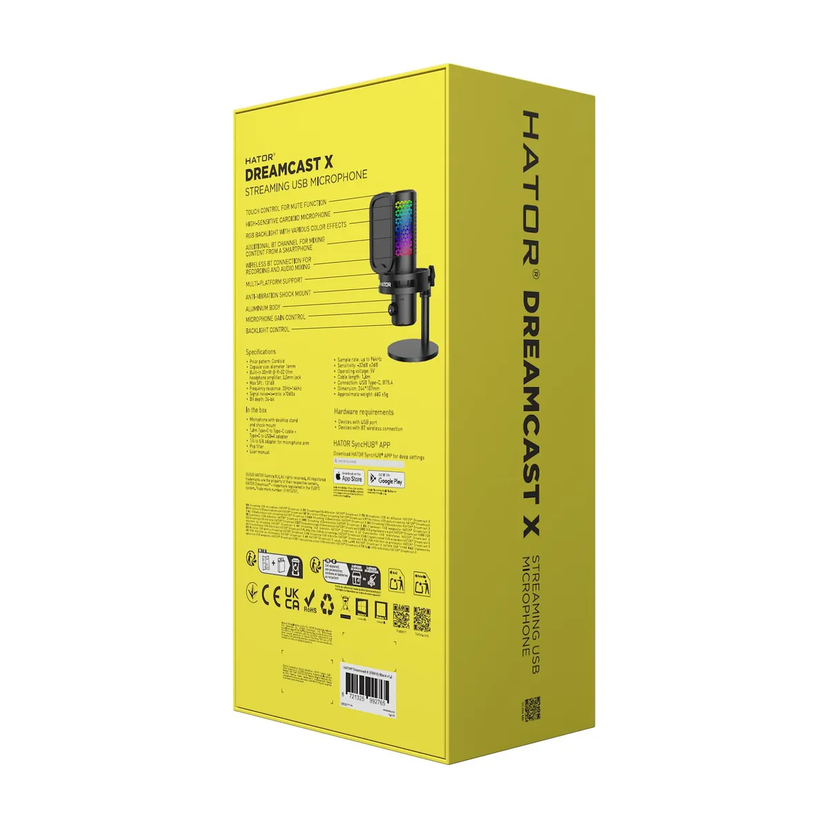 Мікрофон HATOR Dreamcast X RGB (ESS10) black - мініатюра 10