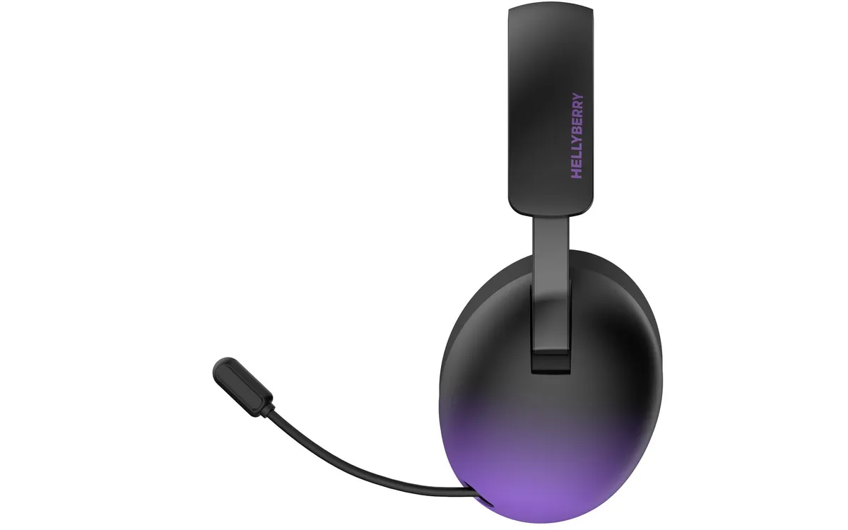 Ігрова гарнітура HATOR Hellyberry HH30 PRO wireless (HH30_PRO_wireless_BV) black-violet gradient - мініатюра 3