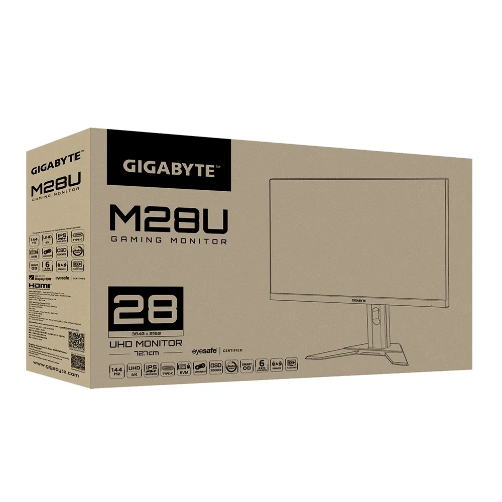 Монiтор Gigabyte Gaming 28" M28U IPS Black - мініатюра 10
