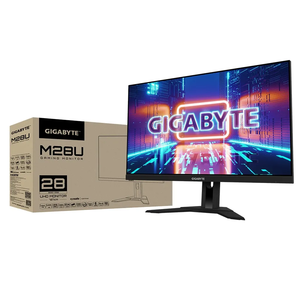 Монiтор Gigabyte Gaming 28" M28U IPS Black - мініатюра 9