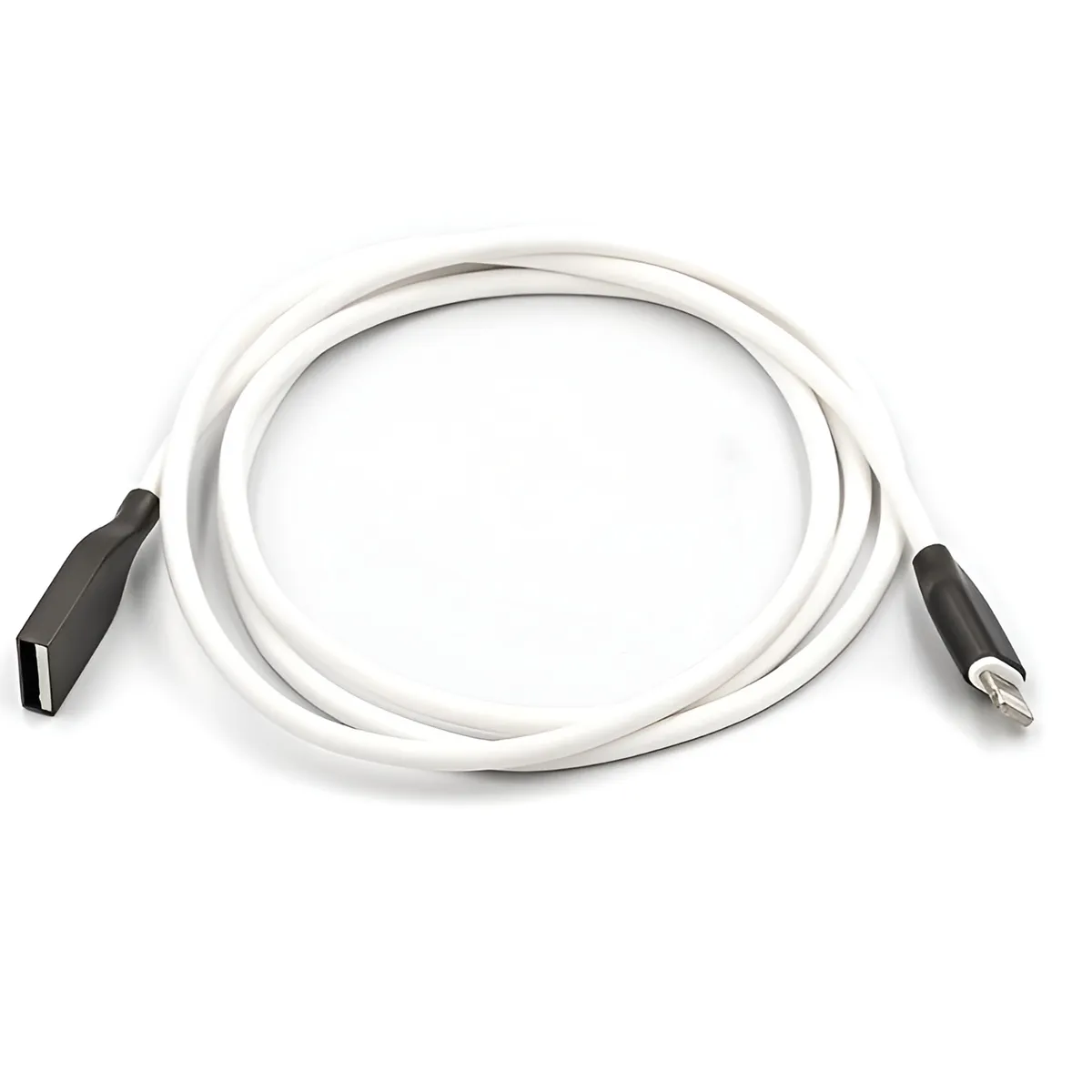 Кабель PowerPlant USB-Lighting, 1м White (CA910724) - зображення 1