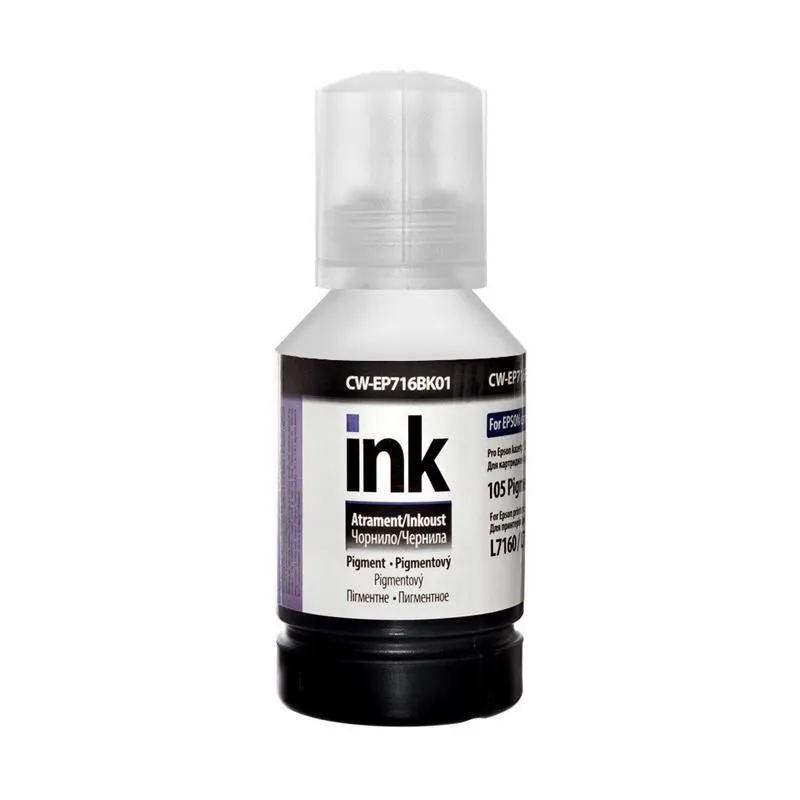 Чорнило ColorWay Epson L-7160/7180 (Black Pigment) (ColorWay-EP716BK01) 140мл - зображення 1