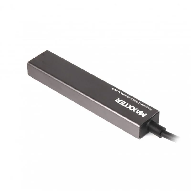 Концентратор USB Type-C Maxxter 4хUSB3.0 Dark Grey (HU3C-4P-02) - мініатюра 2