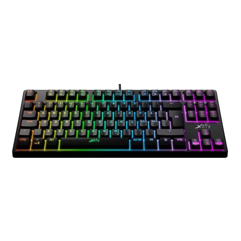 Клавіатура Xtrfy K4 TKL RGB Kailh Red UA Black (XG-K4-RGB-TKL-R-UKR) USB - мініатюра 2