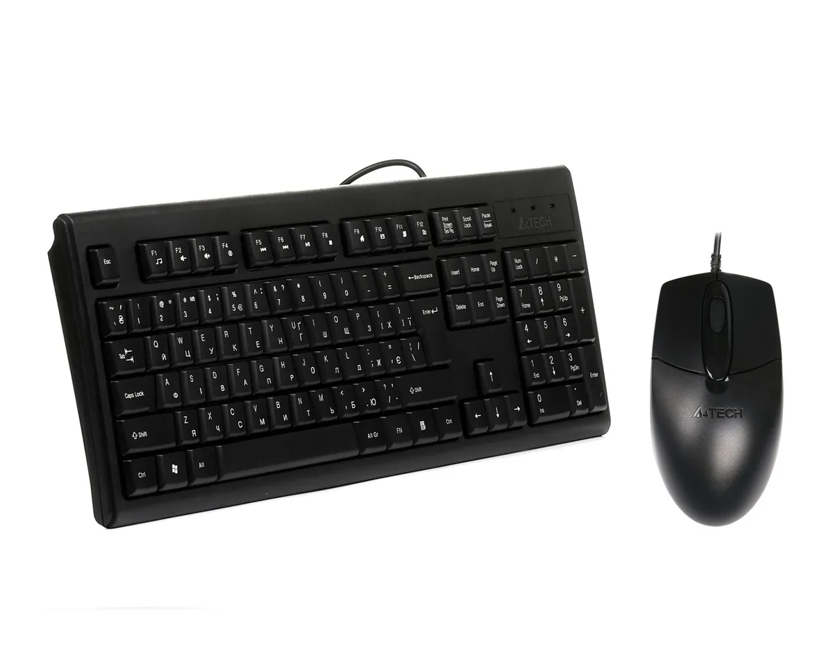 Комплект (клавіатура, миша) A4Tech KR-8372S Black - зображення 1
