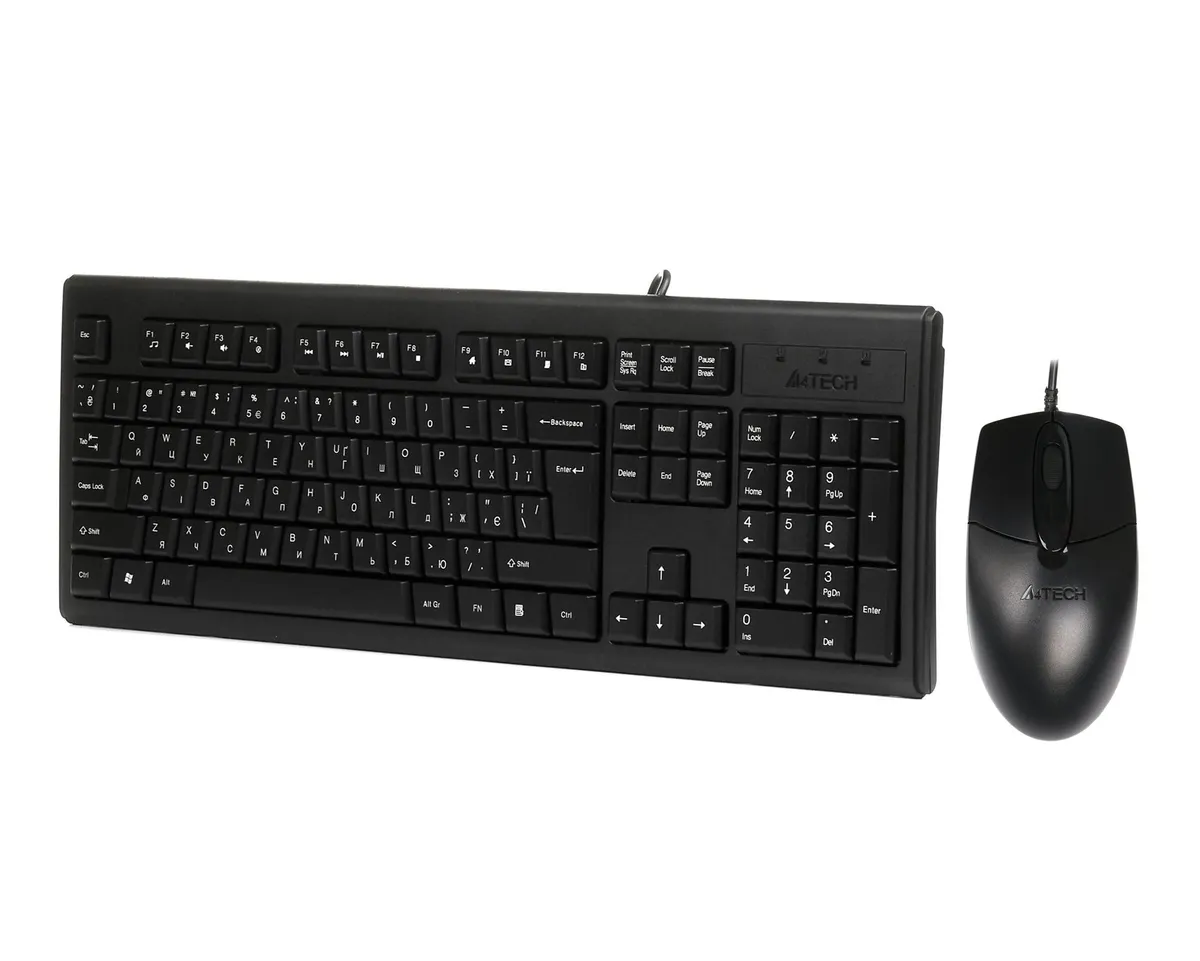 Комплект (клавіатура, миша) A4Tech KR-8372S Black - мініатюра 5