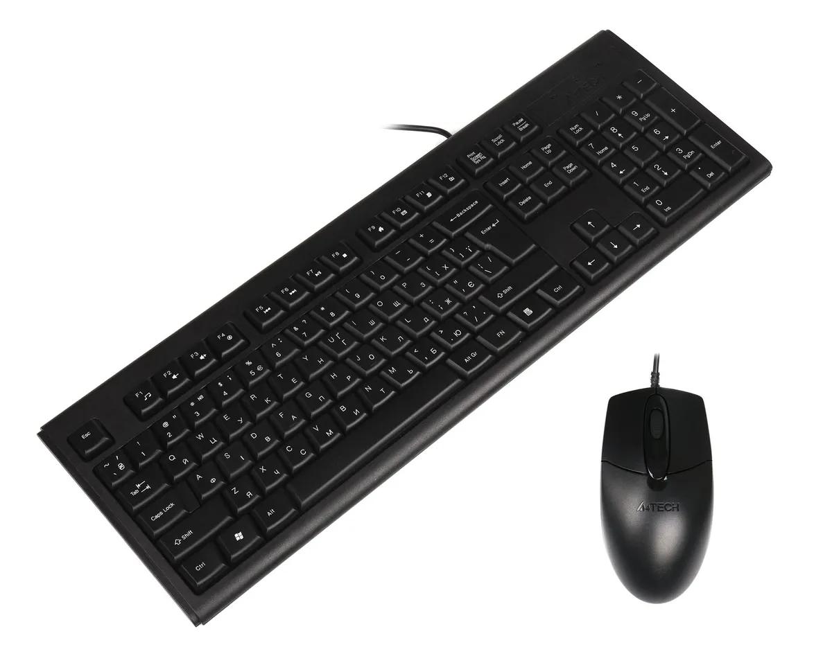 Комплект (клавіатура, миша) A4Tech KR-8372S Black - мініатюра 6