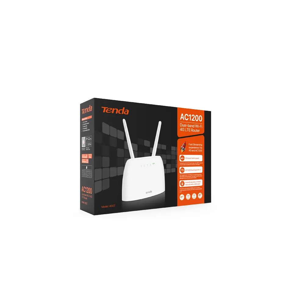 Бездротовий 3G/4G маршрутизатор Tenda 4G07 - мініатюра 4