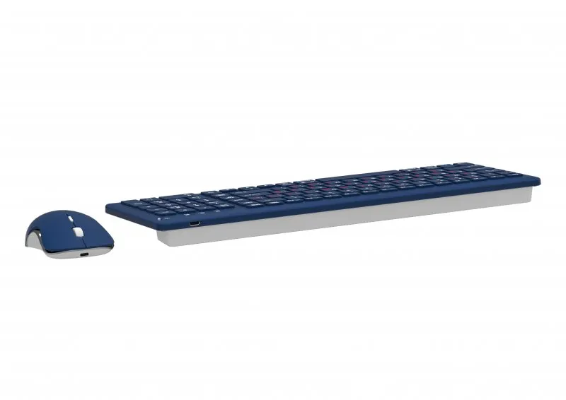 Комплект (клавіатура, миша) бездротовий Maxxter KMS-WCM-01BL-UA Dark Blue - мініатюра 3