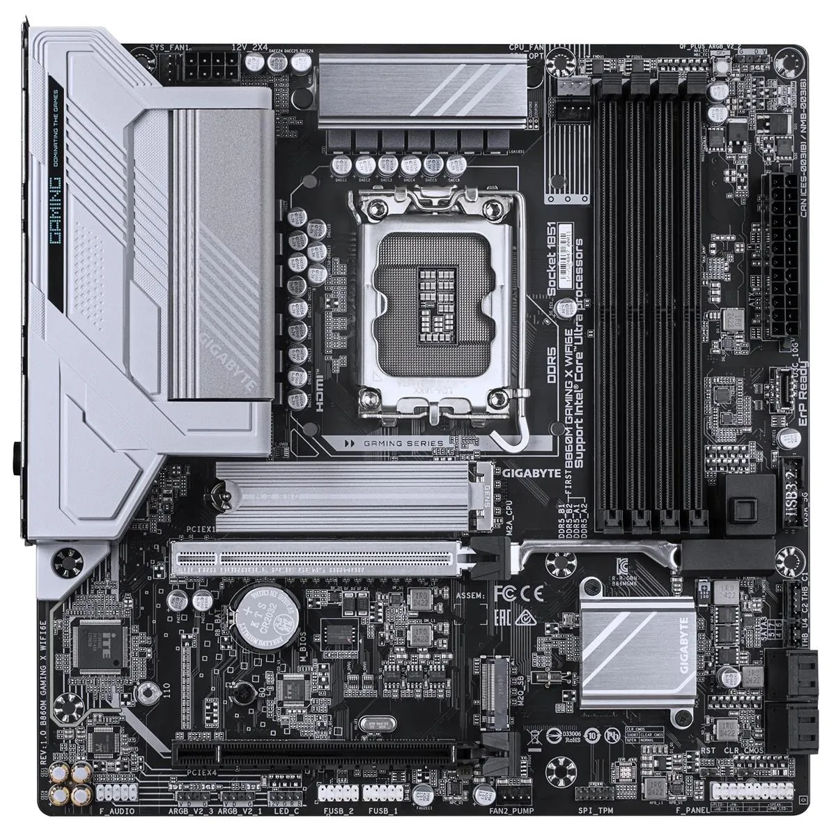 Материнська плата Gigabyte B860M Gaming X WiFi6E Socket 1851 - мініатюра 2