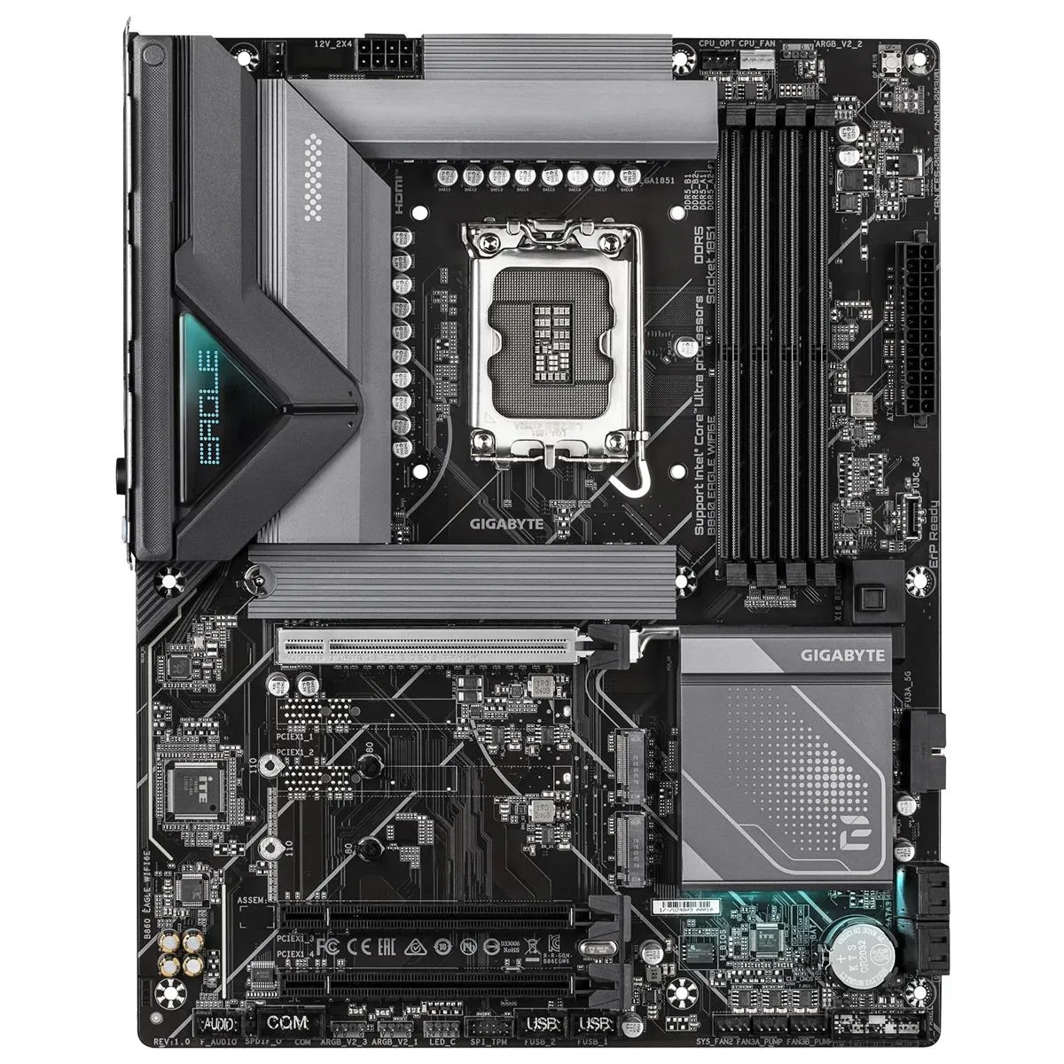 Материнська плата Gigabyte B860 Eagle WiFi6E Socket 1851 - мініатюра 2