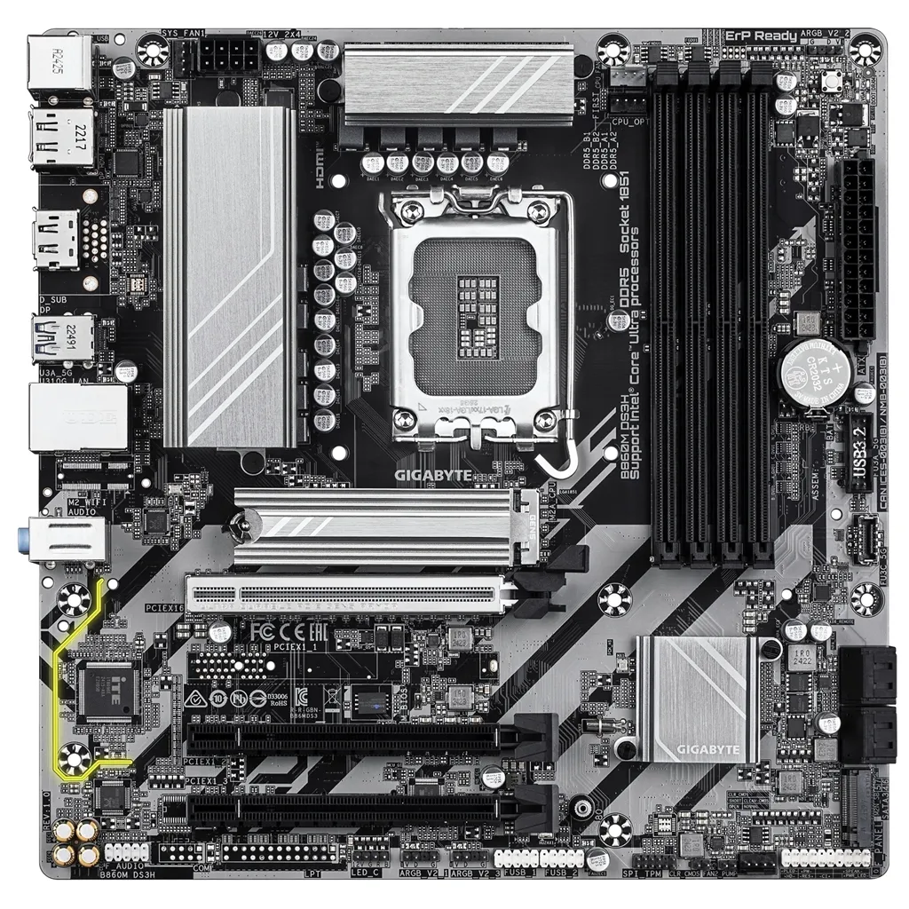 Материнська плата Gigabyte B860M DS3H Socket 1851 - мініатюра 2