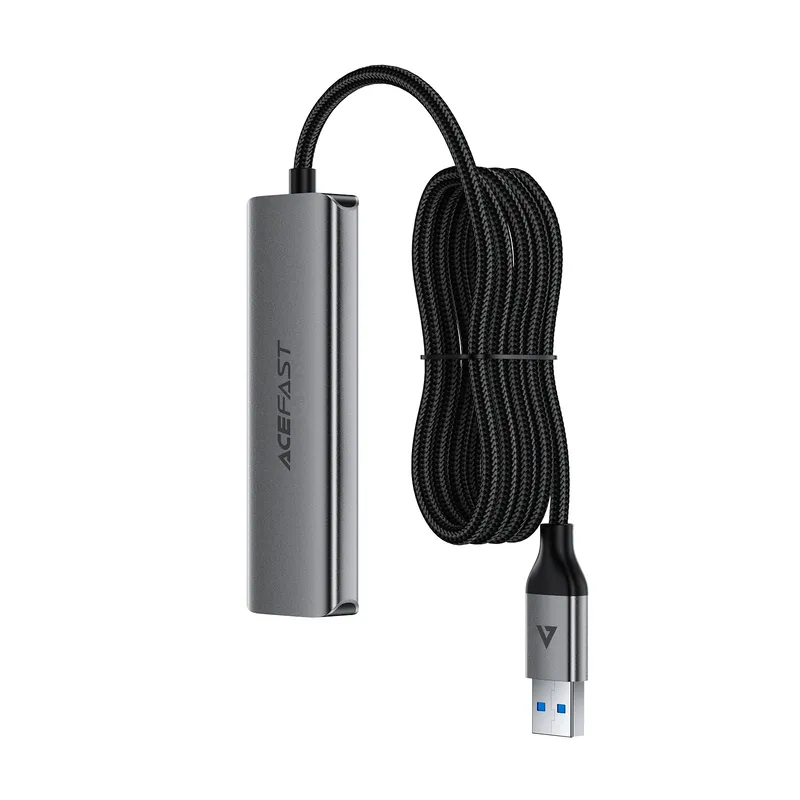 USB-хаб ACEFAST J17 USB-A  4-in-1 HUB Metal Gray - мініатюра 4