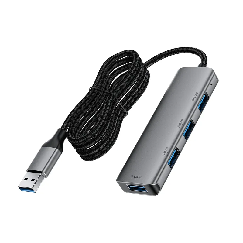 USB-хаб ACEFAST J17 USB-A  4-in-1 HUB Metal Gray - мініатюра 5