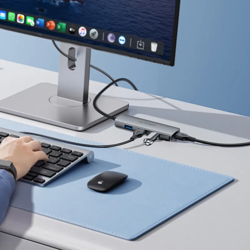 USB-хаб ACEFAST J17 USB-A  4-in-1 HUB Metal Gray - мініатюра 6