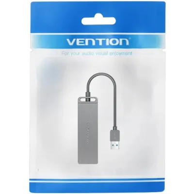 Хаб USB 3.0 -> 4xUSB-A 3.0, 5Gbps, Black Vention - мініатюра 3