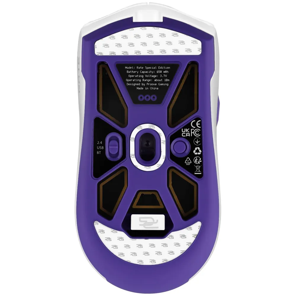Бездротова ігрова миша Proove Gaming Rate Special Edition (white/purple) - мініатюра 14