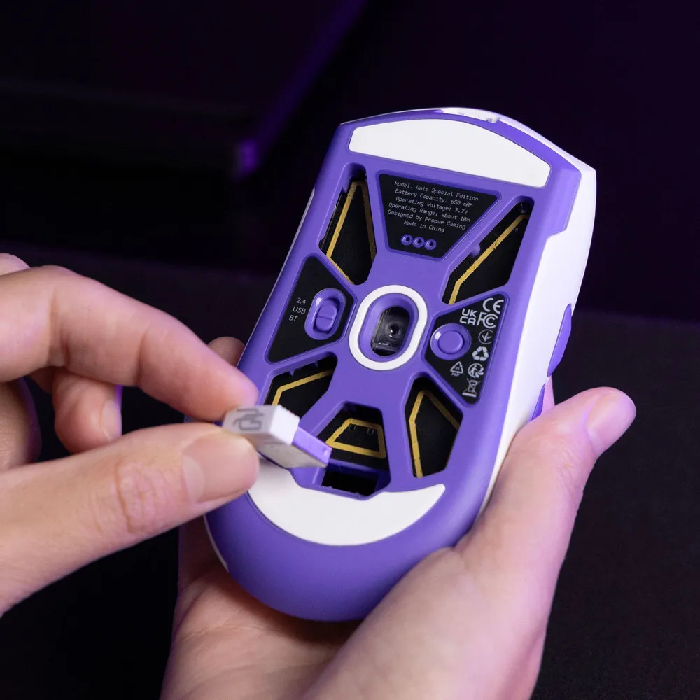 Бездротова ігрова миша Proove Gaming Rate Special Edition (white/purple) - мініатюра 17