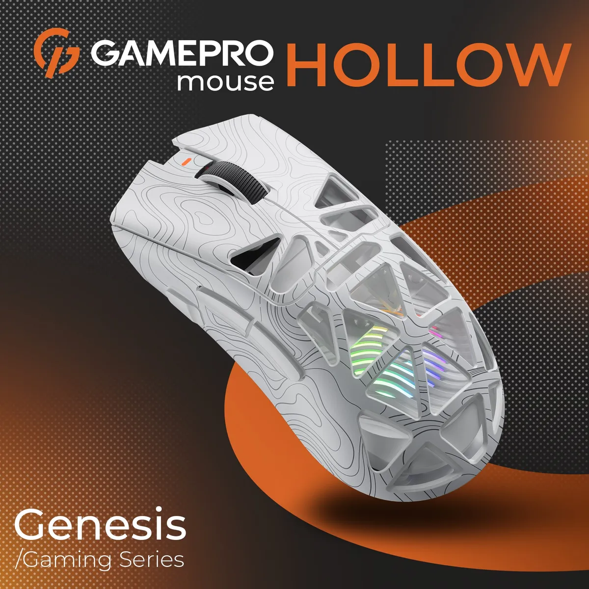 Миша бездротова GamePro Genesis Hollow White (GM870HW) - мініатюра 6