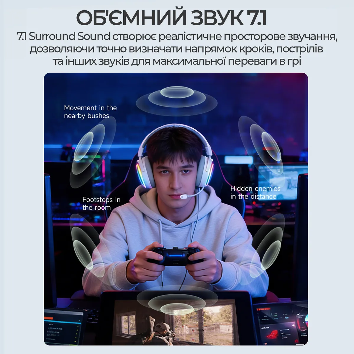 Bluetooth-гарнітура Ajazz AHM10 Max Black (AHM10-MAX-B) - мініатюра 12