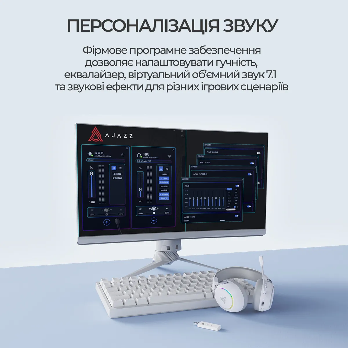 Bluetooth-гарнітура Ajazz AHM10 Max Black (AHM10-MAX-B) - мініатюра 17