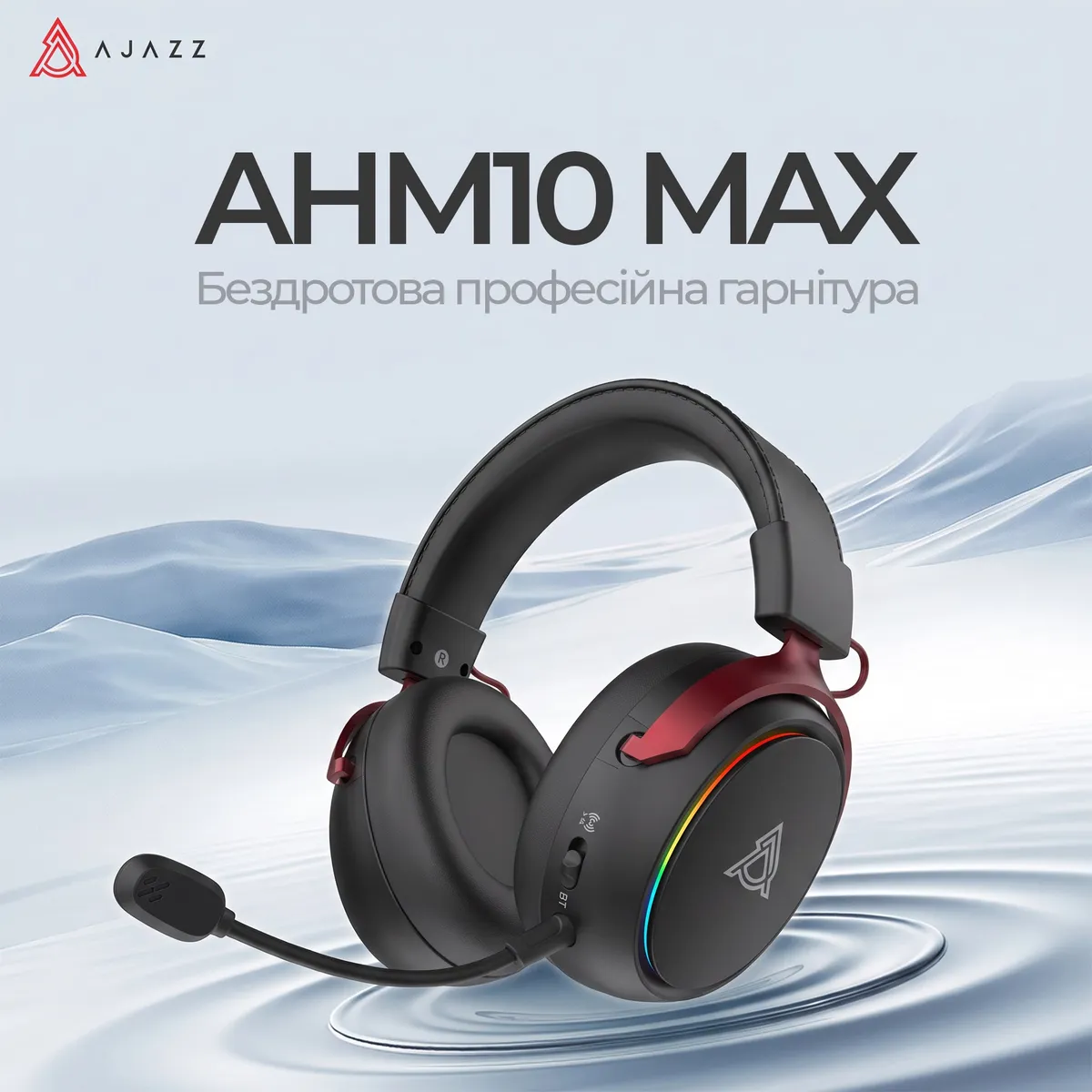 Bluetooth-гарнітура Ajazz AHM10 Max Black (AHM10-MAX-B) - мініатюра 7