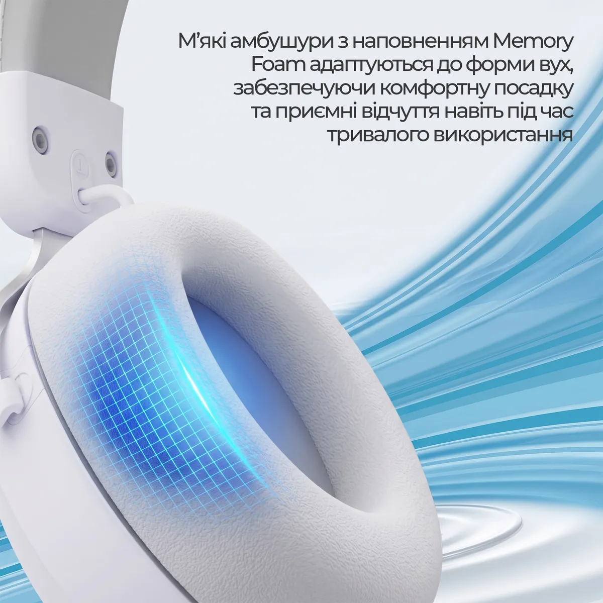 Bluetooth-гарнітура Ajazz AHM10 Max White (AHM10-MAX-W) - мініатюра 15