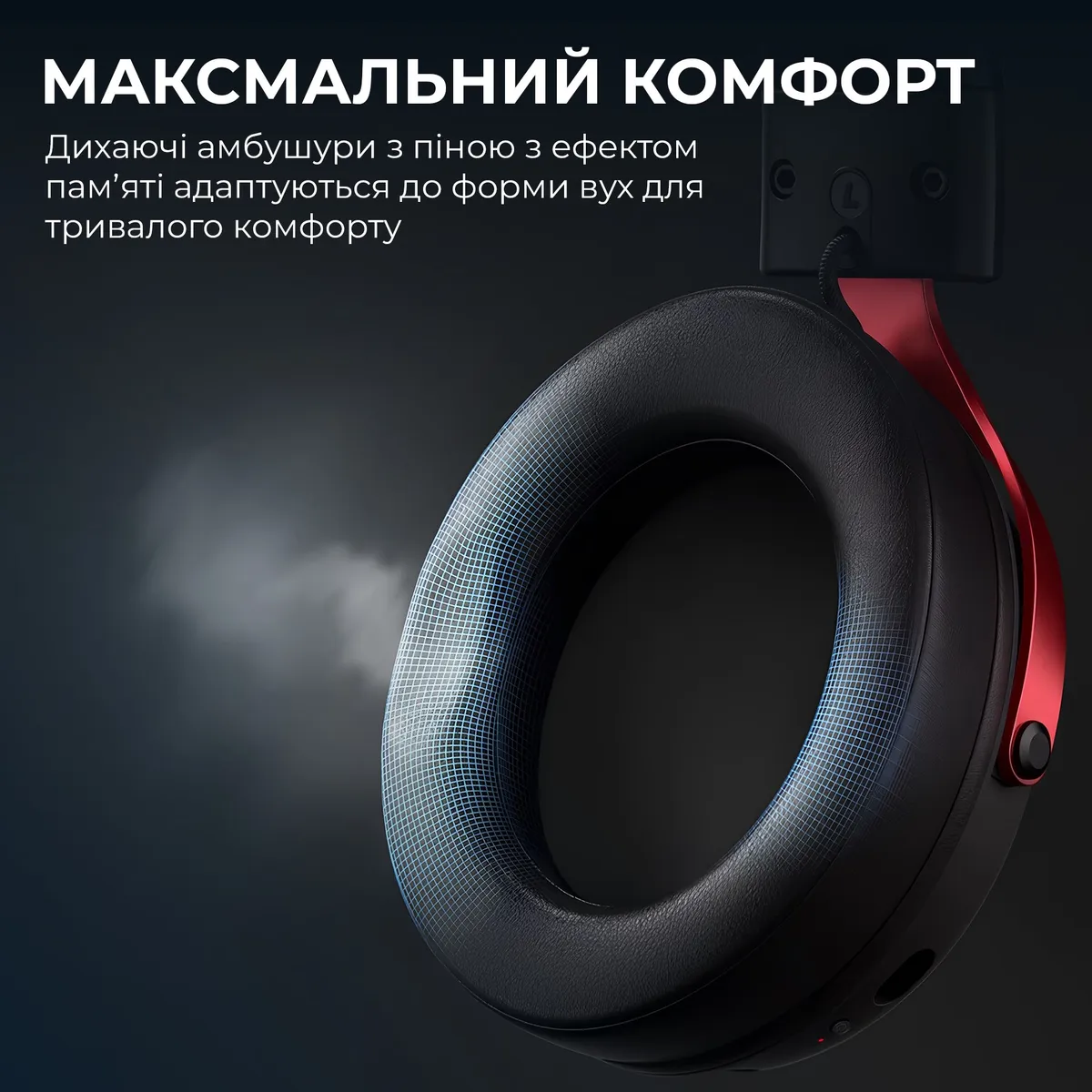 Гарнітура Ajazz AHW10 Black (AHW10-B) - мініатюра 12