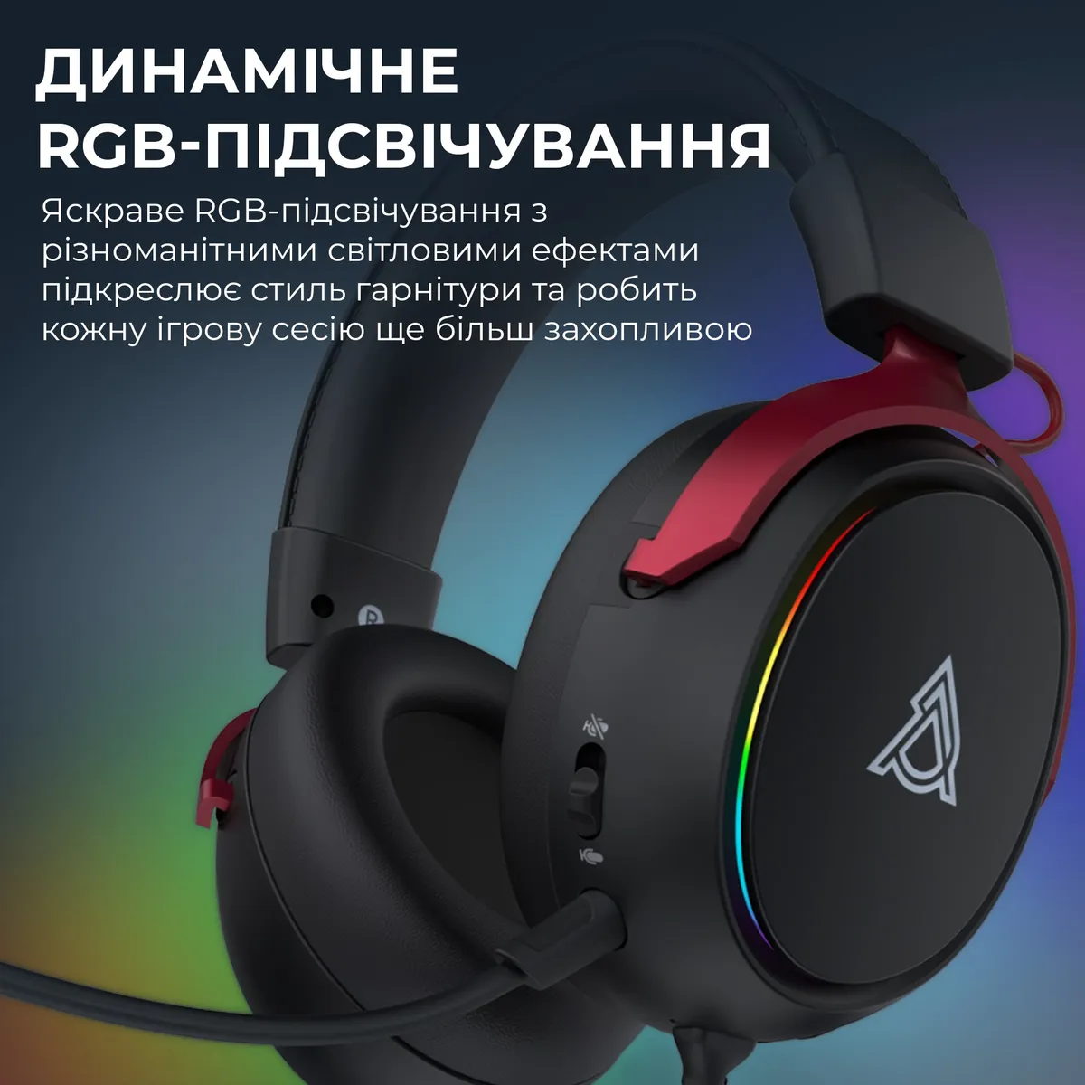 Гарнітура Ajazz AHW10 Black (AHW10-B) - мініатюра 15