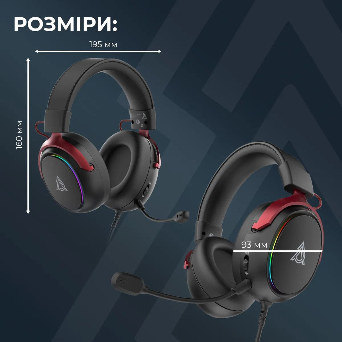 Гарнітура Ajazz AHW10 Black (AHW10-B) - мініатюра 16