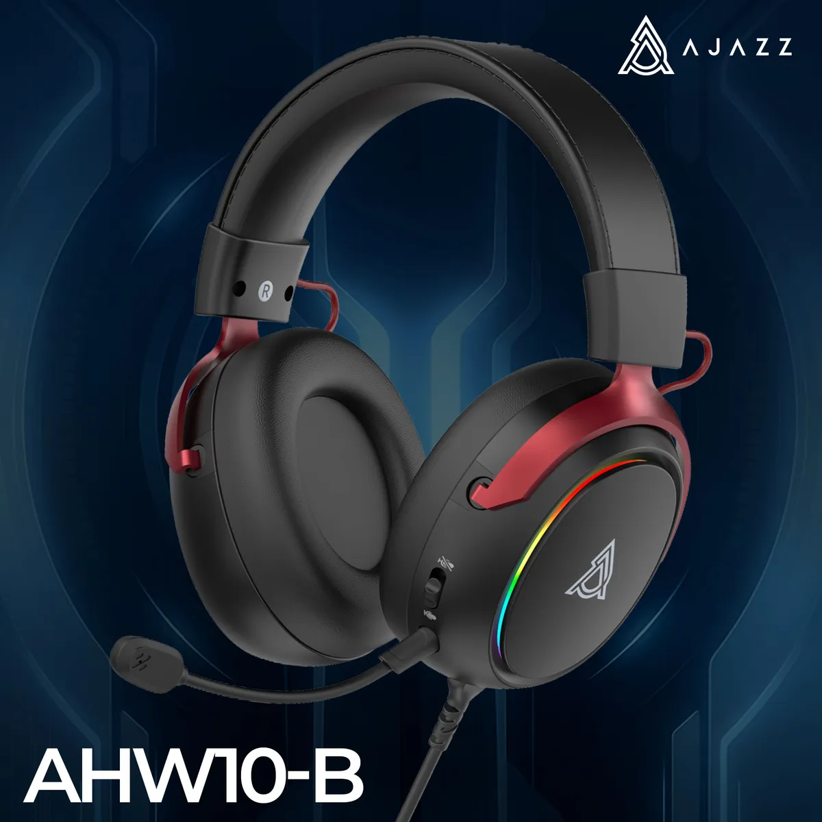 Гарнітура Ajazz AHW10 Black (AHW10-B) - мініатюра 6