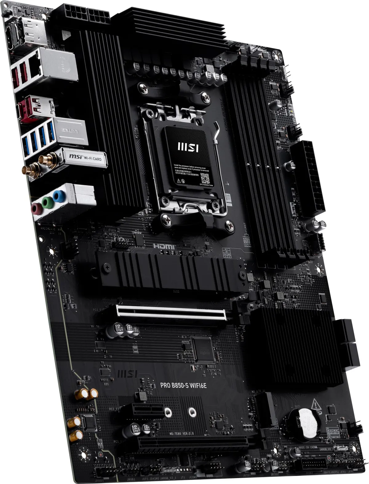 Материнська плата MSI PRO B850-S WIFI6E (sAM5, AMD B850, PCI-Ex16) - мініатюра 4