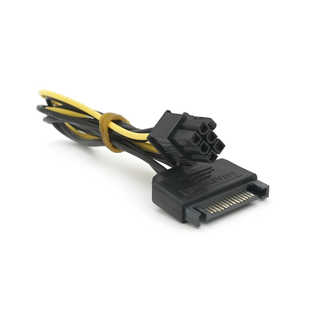 Кабель-перехідник для живлення відеокарти 6P->SATA - зображення 1