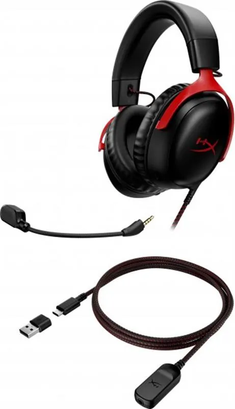 HyperX Cloud III Black/Red (727A9AA) - мініатюра 6