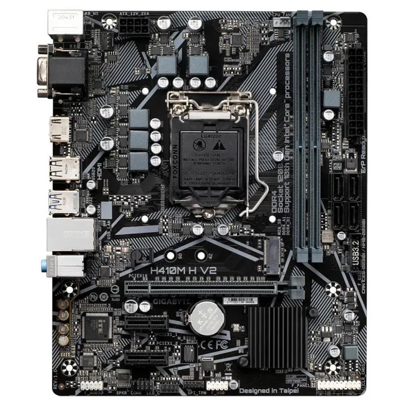Материнська плата Gigabyte H410M H V2 Socket 1200 - мініатюра 2