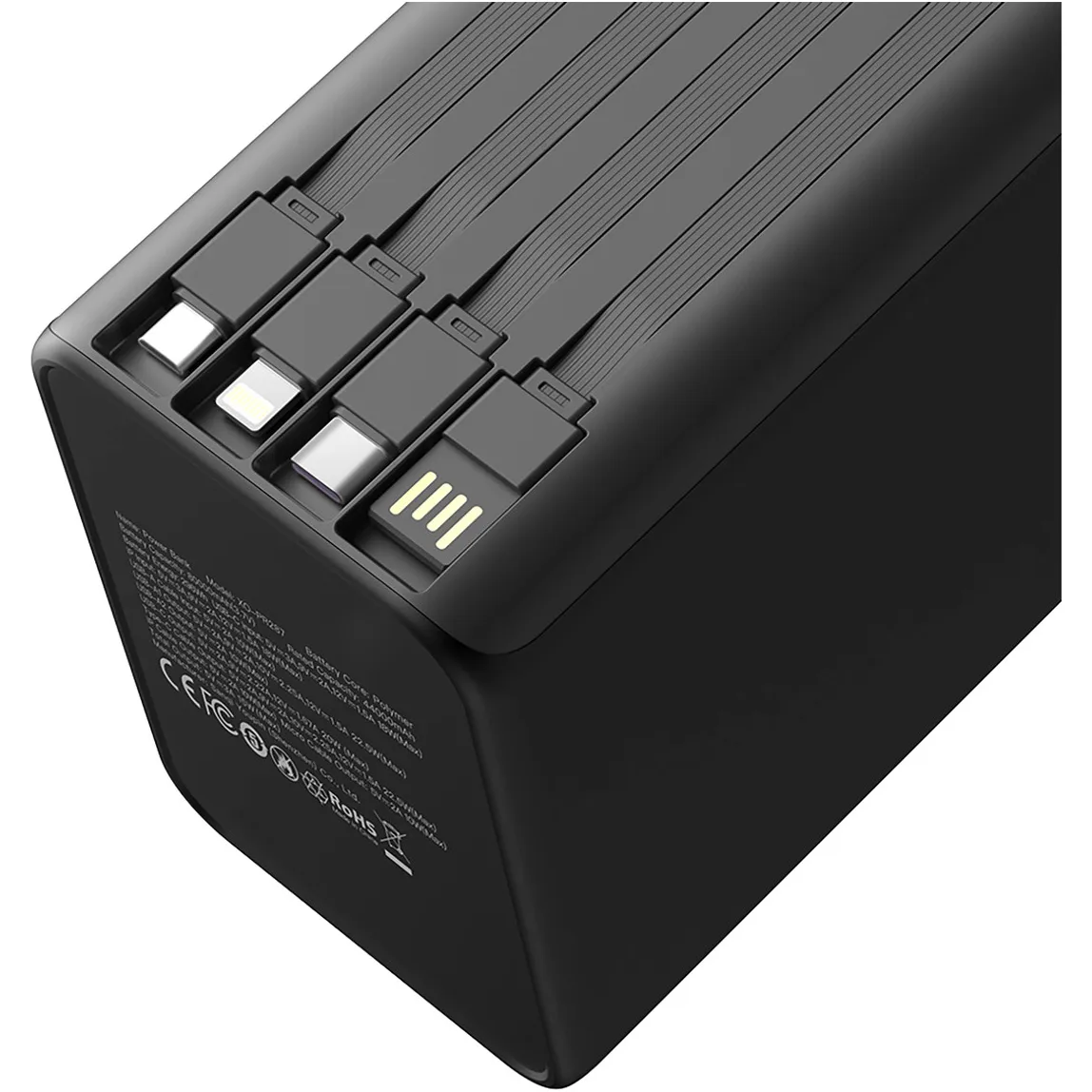 Універсальна мобільна батарея XO PR28780000mAh Black - мініатюра 5