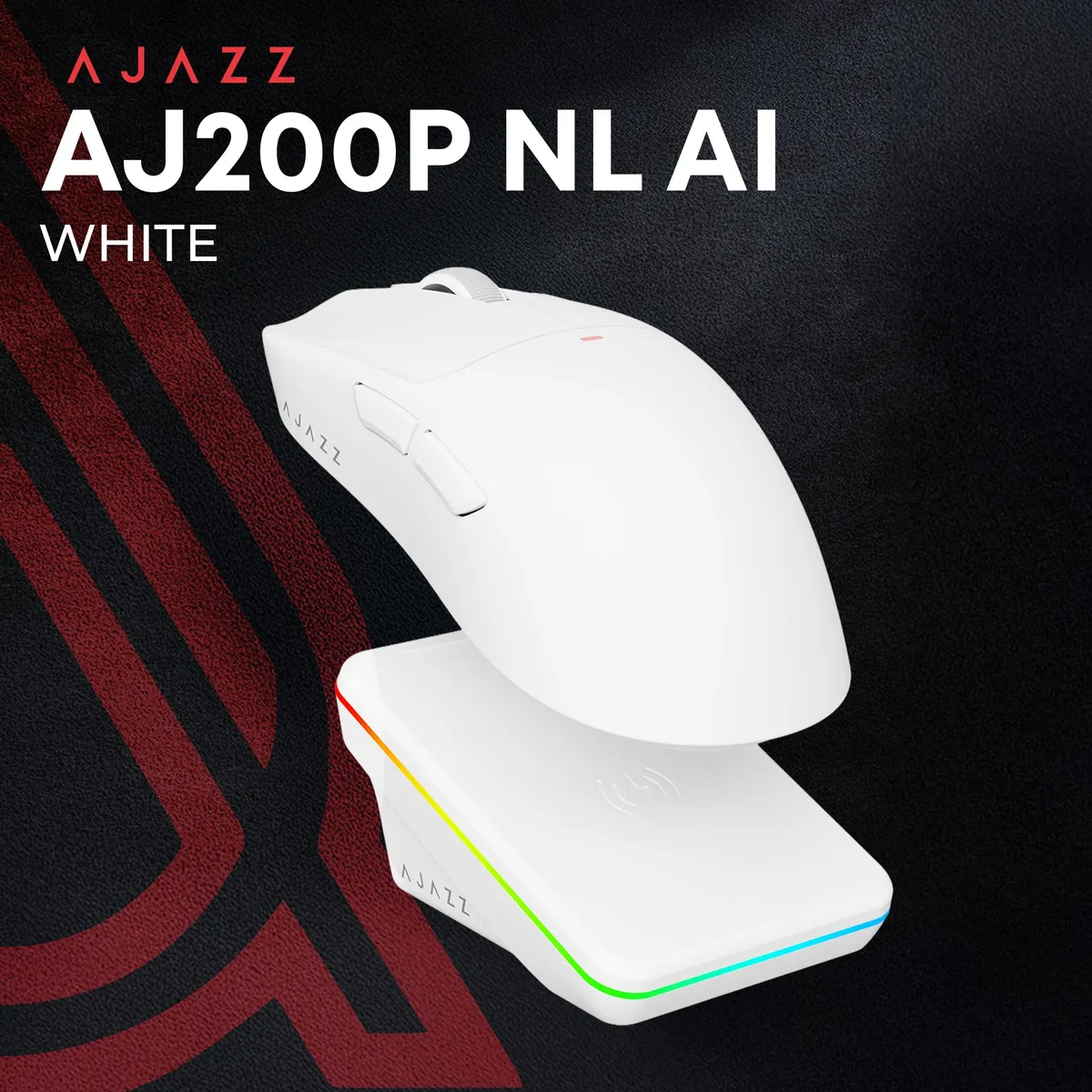 Миша бездротова Ajazz AJ200P Near Link AI MC White (AJ200P-NL-AI-MC-W) - мініатюра 6