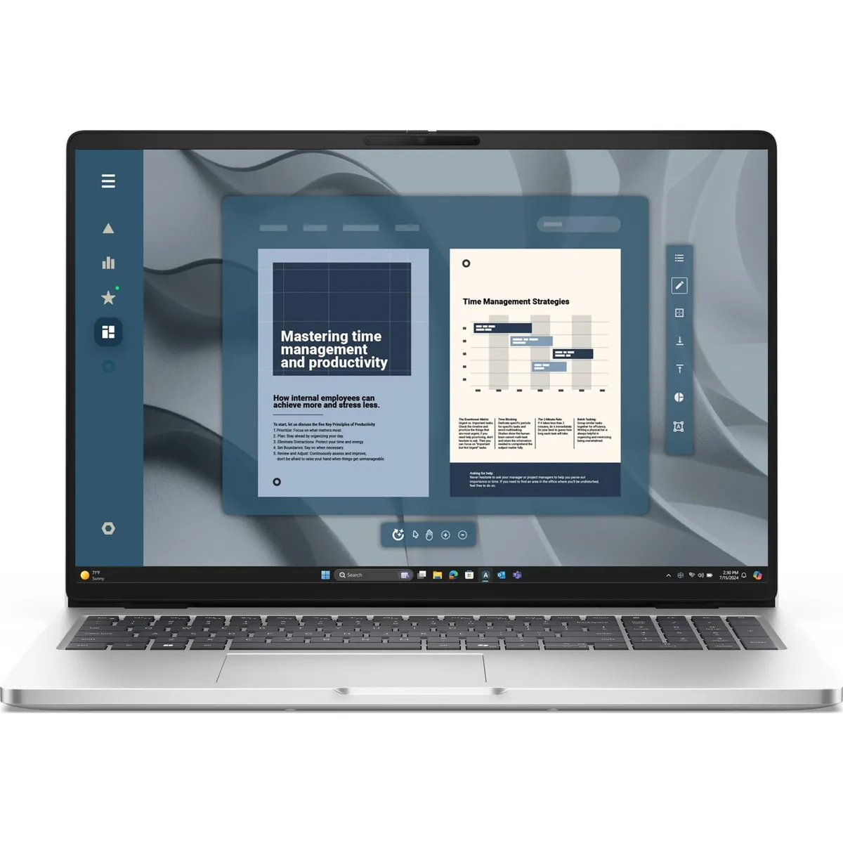 Ноутбук Dell Pro 16 (BTO107_PC16250_UA_UBU) Silver