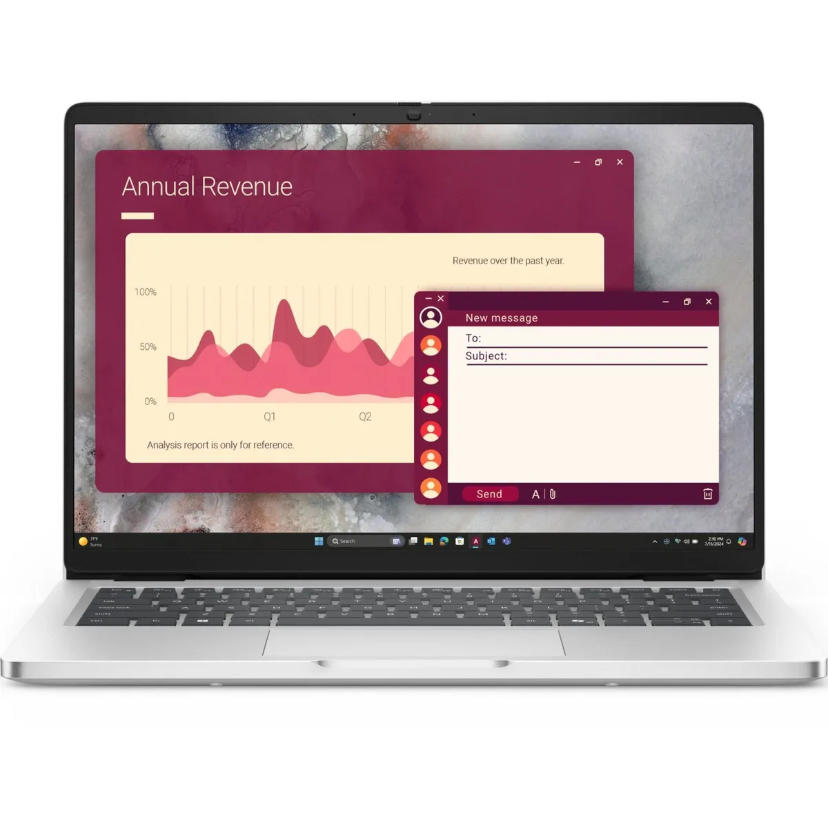 Ноутбук Dell Pro 14 (BTO109_PC14250_UA_UBU) Silver