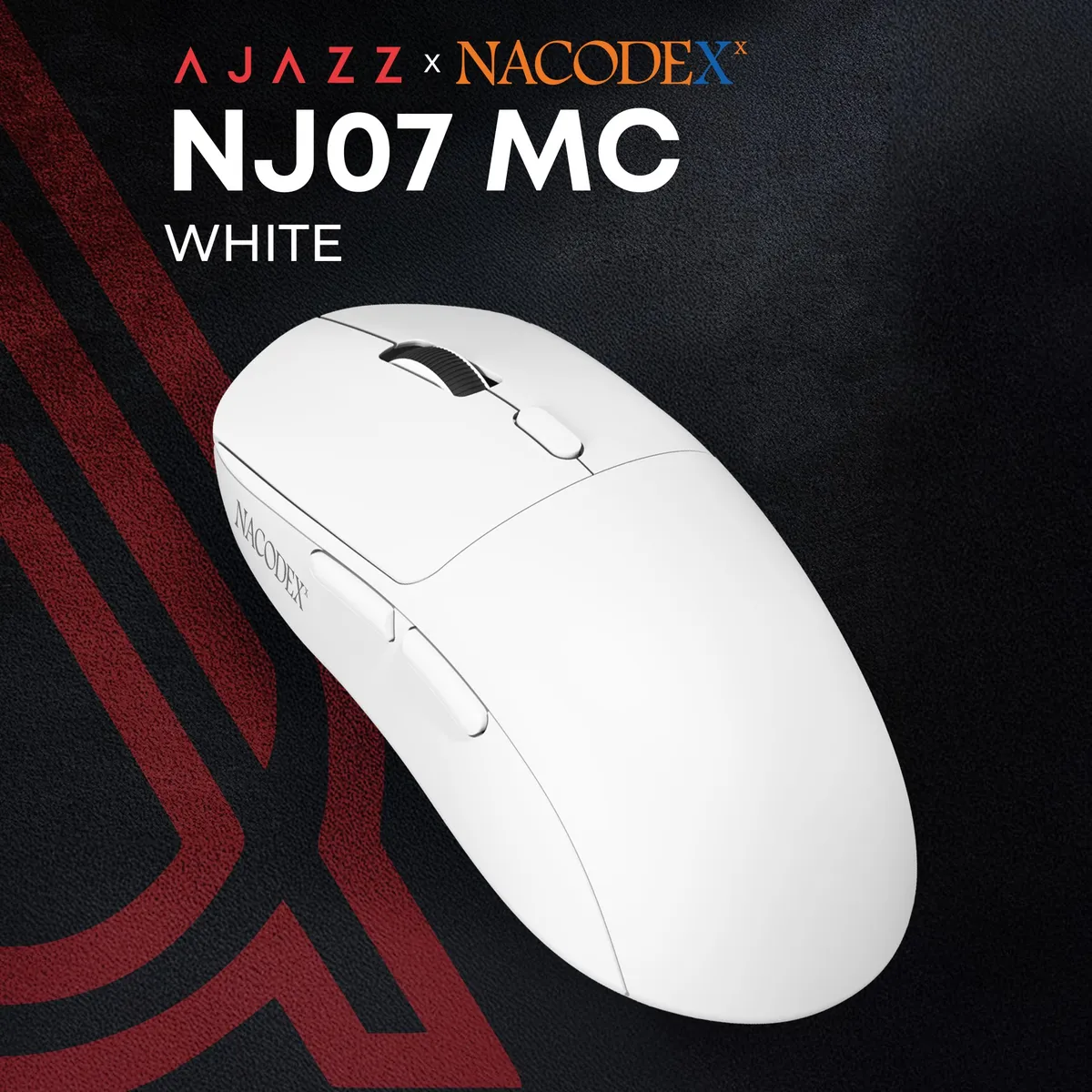 Миша бездротова Ajazz x Nacodex NJ07 MC White (NJ07-MC-W) - мініатюра 6