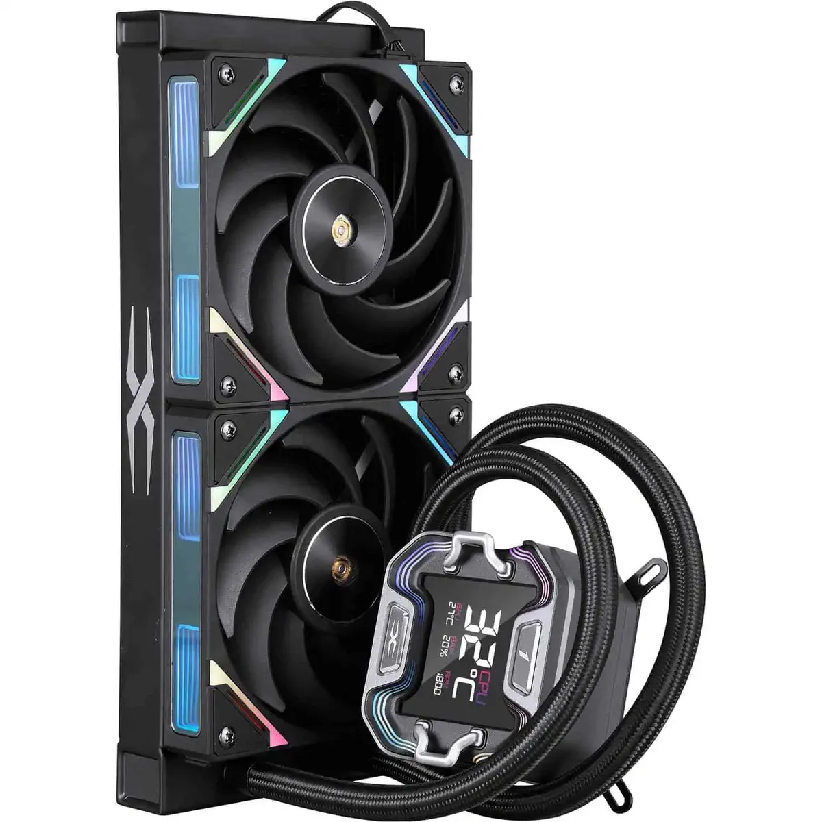 Система водяного охолодження 1stPlayer X-240E Black - зображення 1