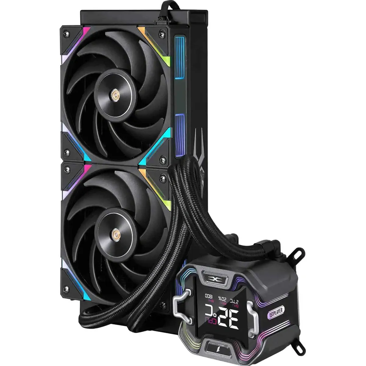 Система водяного охолодження 1stPlayer X-240E Black - мініатюра 2
