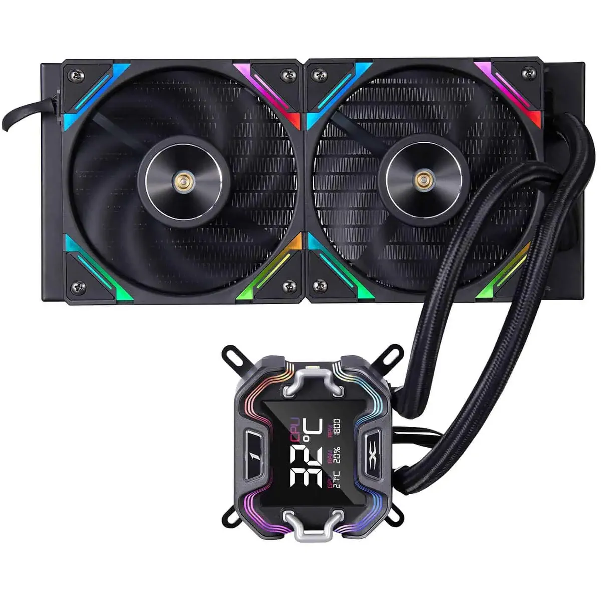 Система водяного охолодження 1stPlayer X-240E Black - мініатюра 4