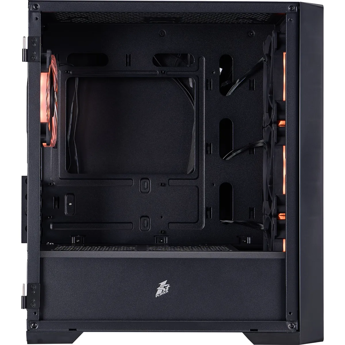 Корпус 1stPlayer T4-BK-4FS7 Black - мініатюра 6