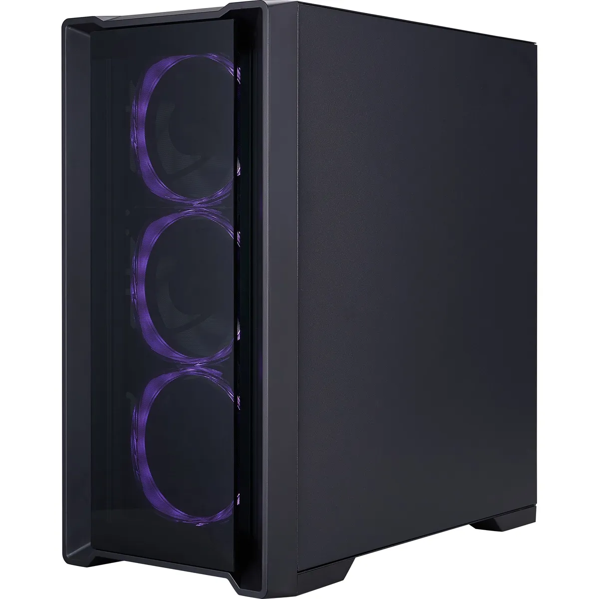 Корпус 1stPlayer T4-G-BK-4FS7 Black - мініатюра 3
